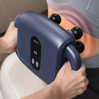 Masseur corporel portatif à six têtes Pistolet fascia vibrant à haute fréquence sur grande surface Détente musculaire profonde pour pistolet de massage de la taille et du dos