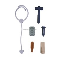 Cadeaux d'anniversaire de noël jouets éducatifs semblant ensemble de rôles nouveau Kit de médecin en silicone imaginatif pour enfants pour bébés et tout-petits