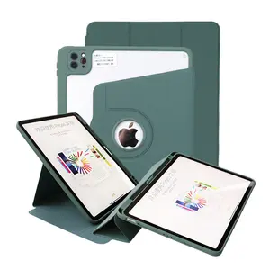 360 도 회전 고무 커버 태블릿 회전 케이스 IPAD mini 2 3 4 5 6 공기 air2 프로 9.7 10.2 10.5 10.9 11 12.9 인치