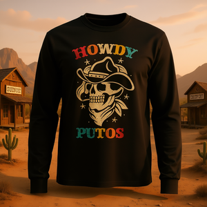 เสื้อยืดแขนยาวสไตล์วินเทจ Howdy Putos เสื้อยืดโปรโมชั่นสไตล์วินเทจ - Product Image 3