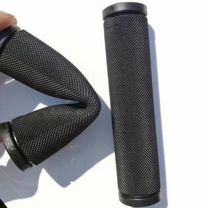 Poignées de guidon souples pour vélo, 22.2mm, antidérapantes, noires, en TPR, pour vélos de montagne - Product Image 3