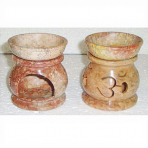 เตาเผาน้ำมันหอมระเหยหินสบู่อินเดียแบบทนทาน พร้อมปลั๊กดิฟฟิวเซอร์สำหรับตกแต่งบ้านทุกฤดูกาล - Product Image 1