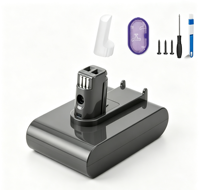Batterie de remplacement fiable sans vis, longue durée de vie, 22,2 V 2,5 Ah 3,0 Ah pour aspirateur Dyson série DC31