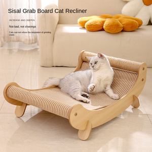 Sisal-Holz Extra Großes Kratzbaum-Board Verschleißfest Anti-Krümel Anti-Katzenkratzer Sofa-Schutz Katzen-Kratzbrett Integriertes Nest - Product Image 3