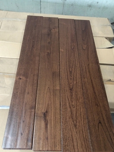<span class=keywords><strong>Parquet</strong></span> en bois massif de teck chinois contemporain couleur noyer, grain antique, surface ABC, pour espaces de vie intérieurs - Product Image 6