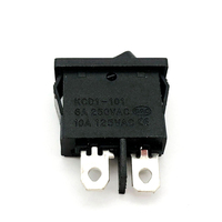 2 p interrupteur à bascule KCD1-101 T125 10a mini bouton on-off commutateurs à bascule miniature