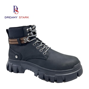 Dreamy Stark - Zapatos de Vestir de Piel Auténtica para Hombre, Diseño de Dos Tonos, con Cordones, Logotipo Personalizado Original de la Marca, Nueva Colección Otoño-Invierno - Product Image 1