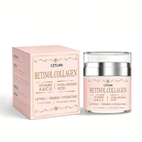 Krim Malam Organik Label Pribadi Anti-Kerut Pemutih Wajah Pencerah Pelembap Retinol Tone Utama Anti-Penuaan Kolagen