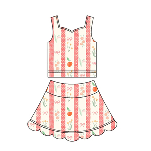 Vestido de Verano para Bebé Niña GSD3950, Estampado de Flores Coloridas, Sin Mangas, Hasta la Rodilla, Transpirable, Venta al Por Mayor - Product Image 2