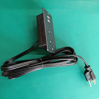 Protection contre les surtensions de montage de bureau de prise de puissance encastrée de bureau de conférence d'usine avec deux USB-A de multiprise encastrée de meubles