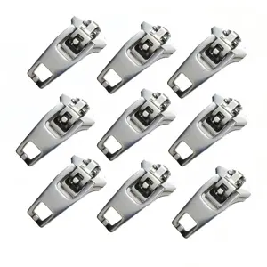 45 ss pullar pro taper sliders metal zipper head Design custom logo stainless steel yg zip puller for jeans