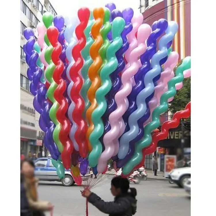 Nicro gigantes-globos de látex para decoración de fiestas, globo espiral colorido de 40 pulgadas para feliz cumpleaños, Carnaval, Clowon, venta al por mayor