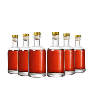 Bouteilles en verre mat en gros 500ml/750ml/1L/1000ml vides pour Gin Vodka Whisky Tequila avec bouchon à vis - Product Image 1