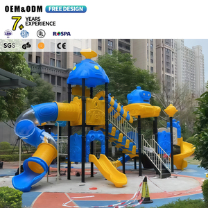 Toboggan ondulé pour aire de jeux extérieure pour enfants, en PE durable, conception personnalisée, équipement de parc d'attractions commercial - Product Image 1