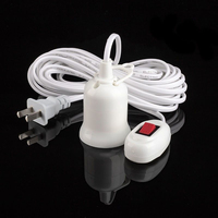 Support de lampe universel E27 avec interrupteur, longueur de câble 3-10m, adaptateur de douille pour ampoule LED, câble d'extension d'alimentation pour douille d'ampoule