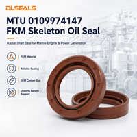 Joint d'étanchéité radial FKM pour arbre de moteur marin MTU 0109974147, support de dessin et d'échantillon sur mesure OEM pour la production d'énergie