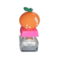 Novelty Fruit Keycap Keyboard Decompression Fidget Plastic Keychain Peach Press Button Taptap Clicker Keyring Schoolbag Charm