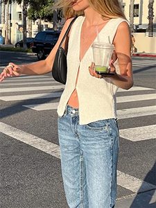 Women Crochet Y2k Knit V Neck <strong>Vest</strong> <strong>Top</strong> Knitted Bustier <strong>Neon</strong> Tank Bandeau Crop <strong>Top</strong> - Product Image 6