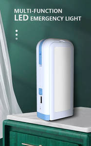 Acil aydınlatma döner anahtar okuma kitap çalışma masası lamba şarj edilebilir katlanır masa lambası usb akıllı ampul ile - Product Image 3