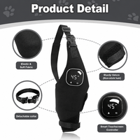Genouillère chauffante de luxe pour animaux de compagnie avec massage vibrant en tissu doux – Protection des membres pour chiens atteints de dysplasie de la hanche, d'arthrite et de douleurs musculaires