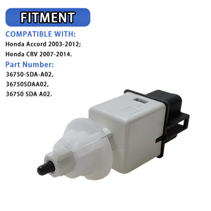 OEM 36750-SDA-A02 Interruptor de luz de freno 4 enchufes para Honda Accord 2003-2012 <span class=keywords><strong>CRV</strong></span> 2007-2014 Sensor de interruptor de lámpara de parada 36750SDAA02 Nuevo - Product Image 2