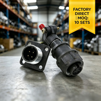 Prix de gros usine Connecteur 2PM 5-10A Prise Aviation 220V Coupleur circulaire en aluminium pour équipement industriel avec faible MOQ