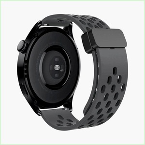 Bracelet de montre magnétique en silicone respirant pliable de luxe pour Watch4 20 mm avec boucle en acier inoxydable pour <span class=keywords><strong>Watch</strong></span> 3/4 GT2 - Product Image 3