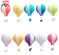 Ballons en papier à air chaud blancs personnalisés avec logo, vente en gros, lanternes suspendues pour la décoration de fête