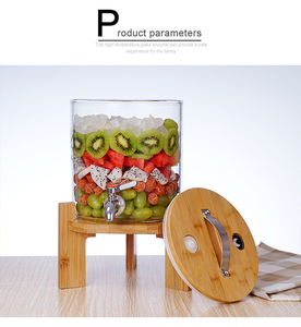 Recipiente de Vidrio Grande de Alta Calidad de 5 Litros con Grifo - Product Image 2