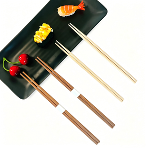 Baguettes japonaises en bambou à pointe, imprimées avec motifs artistiques, personnalisées, emballées dans une pochette en papier, pour la restauration - Product Image 4