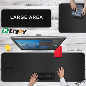 Tùy chỉnh logo dập nổi XXL XL bền không thấm nước PU da Mousepad bàn Pad trong kho - Product Image 2