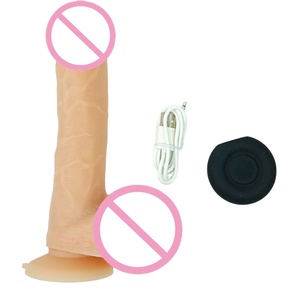 Gode vibrant puissant en caoutchouc à commande sans fil sexyToys pour femme dick masturbation féminine stimulateur de vagin - Product Image 1