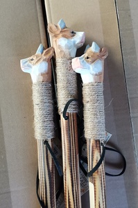 Commercio all'ingrosso 122 centimetri scolpita da trekking palo di legno animale bastoni da passeggio - Product Image 5