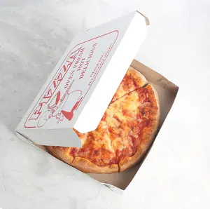 FPG制造商批发个性化披萨盒牛皮纸食品级披萨盒