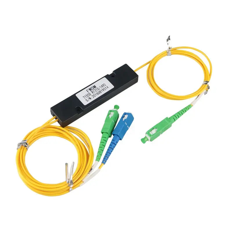 Divisor de fibra óptica WDM FWDM 1*2 acoplador para FTTH