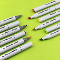 Bestationery Arte Doble Punta Marcador De Alcohol Non Toxic Coloring Dual Tip Permanent Graffiti Paint Art Alcohol Marker Pen