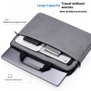 Borsa per Laptop morbida impermeabile ultrasottile per Lenovo Apple <span class=keywords><strong>Dell</strong></span> Asus Huawei da 15.6 pollici con fodera borsa a tracolla - Product Image 4