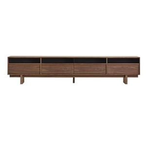 Soporte de <span class=keywords><strong>TV</strong></span> de madera de cerezo moderno Cajones de gabinete para sala de estar Precio de fábrica personalizable para soluciones de almacenamiento de apartamento de dormitorio - Product Image 4