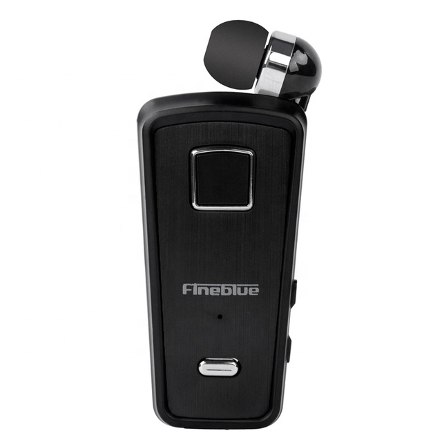 FineBlue F980 Blue Tooth V5.0 Wireless Earpiece Retractable Headphones with Mic for IOS Android OPPO Bag Packing