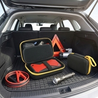 Étui de protection rigide en EVA noir et jaune pour batteries externes, démarreurs de secours et chargeurs – Pochette de rangement de qualité usine