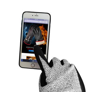 Gants anti-coupure niveau 5, paume enduite de mousse de nitrile, pour la construction, compatibles écrans tactiles - Product Image 4