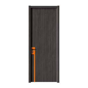 WPC Puertas interiores de madera Fábrica de puertas chinas Tablero impermeable + Película de PVC La elegancia antitermitas cumple con la durabilidad - Product Image 1