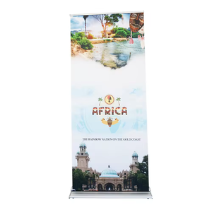 Estante de exhibición portátil de impresión digital Soporte de pancarta enrollable de aluminio tipo lágrima de lujo con material de PVC - Product Image 6