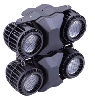 Projecteur de scène LED étanche 2x100W COB blanc froid/chaud 2-en-1, 2 yeux LED 200W, effet matrice, pour DJ, discothèque, concert, studio