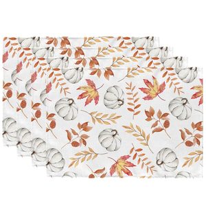 STARUNK, venta al por mayor, manteles individuales de Halloween, decoración de mesa de cocina, manteles individuales de calabaza de feliz Halloween para mesa de comedor - Product Image 3