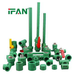 IFAN All Types Brass Insert <strong>PPR</strong> <strong>Pipe</strong> Fittings Plastic 20-110mm Building Construction Plastic <strong>PPR</strong> <strong>Pipe</strong> Fitting - Product Image 1