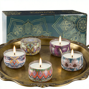 Candle Supplier Wholesale Program Luxury <b>Empty</b> Vessels Lids <b>Boxes</b> For Custom Wax Filling Retail Sourcing Display - Product Image 6