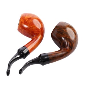 MUXIANG Briar Wood Smoking <strong>Pipe</strong> Bent Type Portable <strong>Palm</strong> Sized Tobacco <strong>Pipe</strong> - Product Image 5