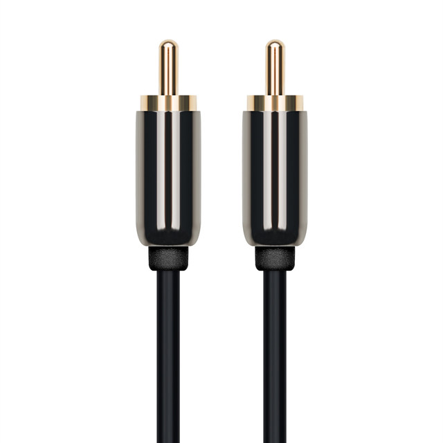 Competitive, Premium Aluminum Metal Shell,  Audio Video RCA M to M Cable Perfect for DVD Player, AV Receiver