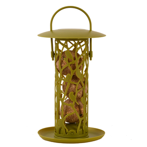 Esschert Design Toit vert Mangeoire pour oiseaux en tube pour l'extérieur Chiffchaff Suetball Silo - Product Image 2